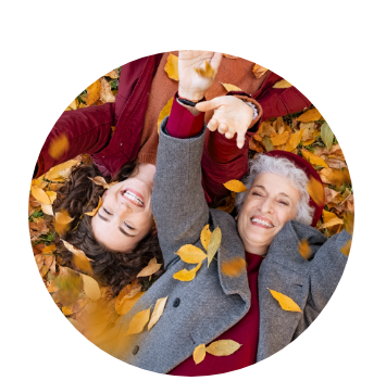 Ladies-in-leaves